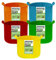 kopotma Lot de 5 sacs de culture de 2,5 litres, sacs de culture en tissu coloré, pots de plantation en tissu non tissé, pots de plantation pour tomates et légumes
