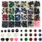 Hengxinc 640 Stück Sicherheitsaugen für Häkeltiere Mehrfarbig Amigurumi Augen 6-14mm Augen zum Basteln Kunststoff Knopfaugen für Häkeltiere mit Unterlegscheiben für Häkeltiere Puppe Marionette