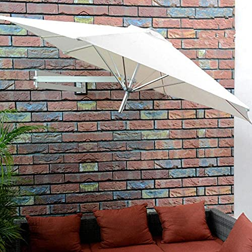 Garden Parasols Wall-Mounted 2.2M Outdoor Cantilever Telescopic Garden Terrace Installed On The Wall Or Tree-2.2M_White