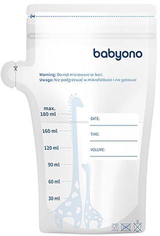 Baby Ono Muttermilch-Aufbewahrungsbeutel, 180 ml, verpackt zu 30 Stück, 1084