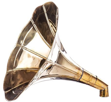 Trichter Grammophon Horn Gold Antik Gramophone lup071 Palazzo Exklusiv
