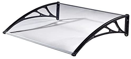 IBOWZ Markise Klemmmarkise Markise, Türüberdachung, Fenstermarkise, Moderne Terrassenüberdachung für den Außenbereich, Sonnenschutz, UV-Schutz vor Regen, Schnee, Sonnenlicht, Außentür, 80 x 80 cm