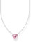 Thomas Sabo Kette mit pinkfarbenem Herz-Anhänger 925 Sterlingsilber KE2211-051-9