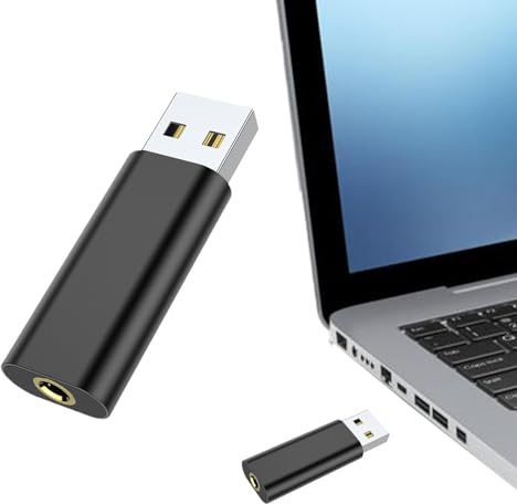 USB-auf-Audio-Buchse, 3,5 mm Aux auf USB-Plug-and-Play, treiberfreie Soundkarte, tragbares USB-Audio-Interface für , Headset, Kopfhörer | Soundkarte, tragbares USB-Audio-Interface für , Headset, Kopfhörer