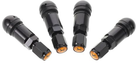 Gatuida 4pièces Valves De Pneus Métalliques Pour Voiture Et Moto Valves De Roue Pour Tracteur Et Tondeuse Système De Fixation Par Collier