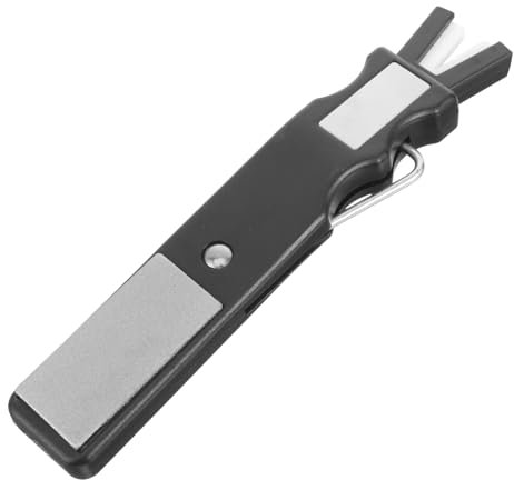 BELLIFFY Schlittschuhschärfer Eislaufen Schleifwerkzeug Kompakt Tragbar Kufenschärfer Schlittschuhzubehör rutschfest Langlebig Schleifstein Für Schlittschuhe