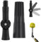 Rotatable Extension Pole Hinge Tip, Threaded Extension Pole Angle Adaptor Attachn for Gutter Cleaning Tools, Window Cleaning Pole, Paint Roller Duster Pole and Cleaning Hanging Lights