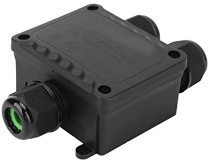 Outdoor IP68 Junction Box, External Junction Box, 3 Way Plug Line Coaxial Cable Connector Electric Power Cord Box with, Electricalhousing