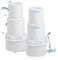 UTEFIF Lot de 2 raccords de tuyau pour piscine - Diamètre : 32/38 mm vers 1,5 - Adaptateur de piscine - Blanc