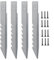 Alanmoship 4Pcs Outdoor Swing Garden Anchors,Swing Fixings Heavy Duty Tent Stakes With 12 Screws Wooden Stake Anchors For Wooden Playhouses,Climbing Frames,And Swings
