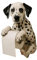 Porte Papier Toilette Chien, Porte Rouleau de Papier Toilette Mural en Résine Dalmatien Chien, Support de Rangement pour Rouleau de Papiers Toilettes Chiot, 2025 Amusants Portes Essuie Tout Chiot