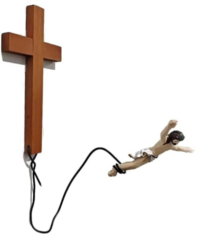 Rersduyt Wall Crosses Bungee Jumping Decoration, Easter Crosses Decoration Wall Ornament Decoration