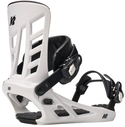 K2 Indy Men's Snowboard Bindings (White, Medium)