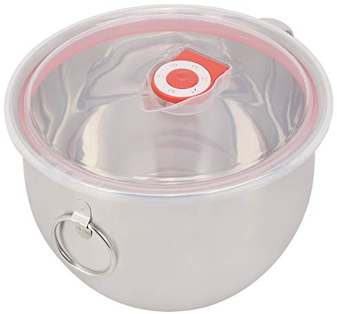 Acouto 1300ml Stainless Steel Noodle Bowl, Portable Leakproof Soup Container, Insulated Mixing Bowl with Handle for Travel and Office