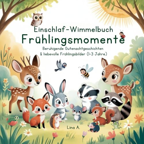 Einschlaf-Wimmelbuch Frühlingsmomente: Beruhigende Gutenachtgeschichten & liebevolle Frühlingsbilder | 1–3 Jahre (Die Einschlaf-Wimmelbuch-Serie: Die Waldtierfreunde)
