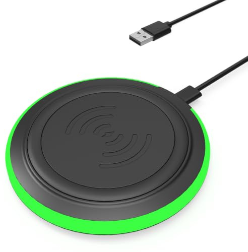 Wireless Charging Pad 15W, Type-C Fast Wireless Phone Charger | For iPhone 17/16/15/14/13 Pro Max/Air, iPhone Wireless Charger for Samsung S22, Google Pixel 6, AirPods Pro 2