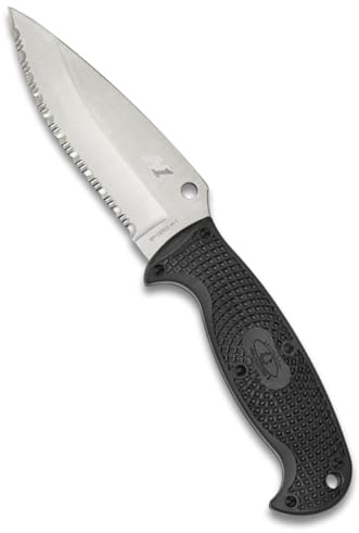 Spyderco Jumpmaster 2 Fixed Blade Knives Unisex Adult, Grey