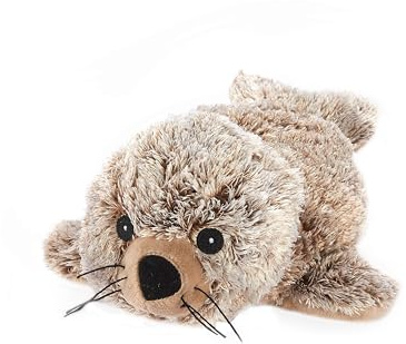 Warmies Plush Seal, Microwavable with French Lavender Scent, Hot or Cold Weighted Teddy for Relaxation and Warm Relief, Suitable for Adults and Children
