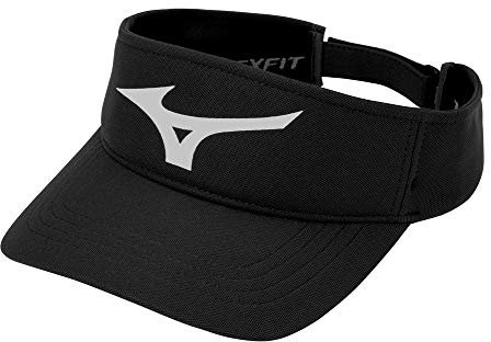 Mizuno Unisex Visier, Schwarz/Grau, Einheitsgröße