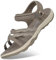 GRITION Sandales Sport Femme, Bout Ouvert Réglables Chaussures de Randonnée en Plein Air de l'Eau Cross-Tied D'été 36-Marron