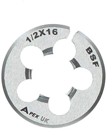 1/2 x 16 BSF 25mm Circular Die 1 Carbon Steel Thread Cutter British Standard Fine
