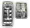 RSVP Endurance 18/8 Stainless Steel Set of Ice Cube Trays, Vintage Inspired (1) and Large (1)