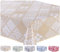 Wachstuch Tischdecke Abwaschbar Eckig 140 x 240 cm Beige