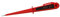 Stromprüfer | 190 mm Gesamtlänge | 100-250 V | isolierter Schaft | Schraubenzieher Phasenprüfer Spannungsprüfer Schraubendreher | für Schlitzschrauben | mit Taschenclip