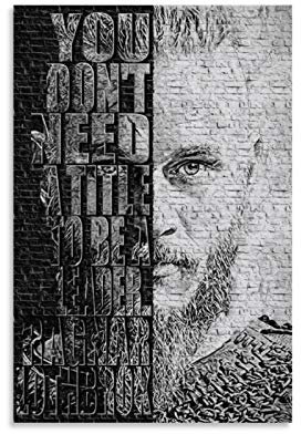 xiaoqiang Ragnar Lothbrok Kunst-Poster, dekoratives Gemälde, Leinwand, Wandkunst, Wohnzimmer, Poster, Schlafzimmer, Gemälde, 40 x 60 cm