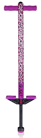 Flybar Foam Jolt Pogo Stick for Kids Ages 6+, 40 to 80 Pounds, Perfect for Beginners (Leopard)