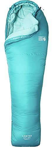 Mountain Hardwear W Lamina 15f/-9c Regular Blau, Damen Kunstfaserschlafsack, Größe Regular - RV Links - Farbe Vivid Teal