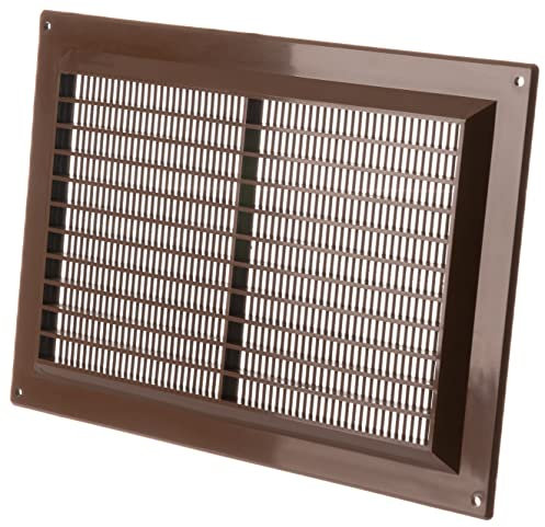 250x170mm / 10x7 inch Brown Plastic Ventilation Grille - Air Vent Cover