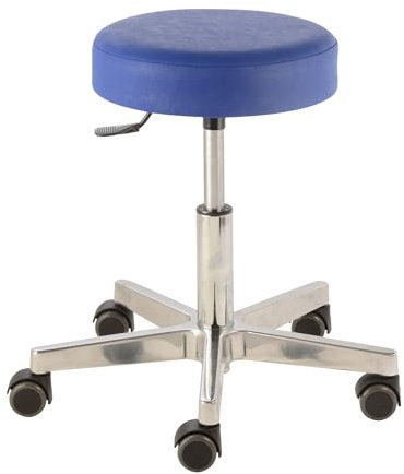 Prova Nova GmbH Roll- und Drehhocker Lille 4440, Sitzhöhe ca. 43-56 cm, Polsterdekor:Dekor Atoll