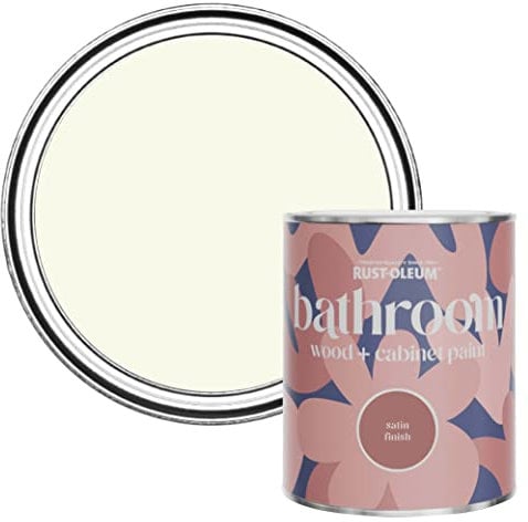 Rust-Oleum Light Green Moisture Resistant Bathroom Wood and Cabinet Paint in Satin Finish - Apple Blossom 750ml
