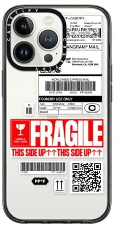 CASETiFY Compact iPhone 13 Pro Case [2X Military Grade Drop Tested / 4ft Drop Protection] - PP-0008 - Clear Black