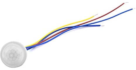 Aideepen Infrarot Sensor Schalter, Motion Mini PIR Bewegungsmelder 120° für Innen/Außenmontage Sensor, 3-Draht-Technik für Glühlampe LED-Deckenlampe, 110-240V, Reichweite 3-5M, mit Lichtsteuerung