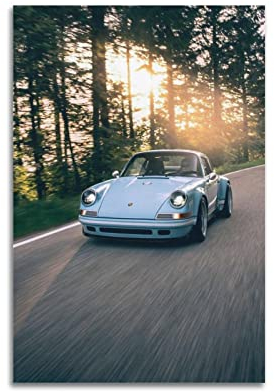 Supercar Poster Porsche 911 Typ 930 Performance Race Car Poster Dekorative Malerei Leinwand Wandposter und Kunstbild Druck Moderne Familie Schlafzimmer Dekor Poster 40 x 60 cm