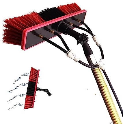 Witriolik Professional Window Cleaning Kit,Extendable Window Cleaning Pole,Conservatory Roof Cleaning Brush Long Window Cleaning Pole Solar Panel Cleaning