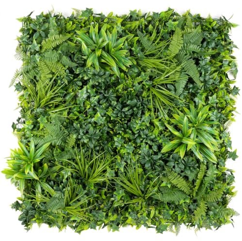 Christow Evergreen Artificial Living Wall Panels, 1m x 1m, 2 Pack | 4 Panels, Each Measuring 1m x 50cm, Privacy Screening for Fences & Walls, Indoor & Outdoor Use, Waterproof & UV Protected