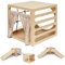 Ette Tete CUBITRI • Cube de jeu grimpant en bois + maisonnette