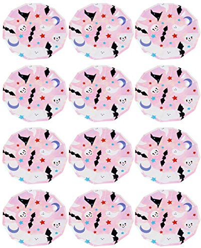 Lurrose Dessertteller 16st Halloween-pappteller Halloween-teller Halloween- Halloween-runde Teller Bunte Pappteller Halloween-partyteller Halloween-party-geschirr Papier Skelett Bilden