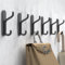 jockcaras Black Coat Hook Stick On: 6 Packs Adhesive Bathroom Hanging Hook for Towel Robes, Aluminum Metal Hook