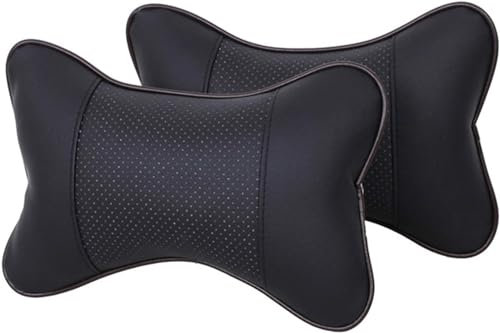 ChegLI Auto Nackenkissen für Audi S1 4-Door 2014-2021, Bequemes Atmungsaktives Auto Nackenkissen Kopfstütze Auto zubehör,Black