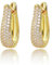 Ohrringe Damen Gold Farbe Mädchen Modische Leichte Ohrringe Creolen Hypoallergene 18K Huggie Vergoldet Damen Modeschmuck für Frauen und Mädchen (Gold U)