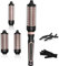 Thermal Brush 3 in 1 Set, Ionic Heated Round Curling Create Volume & Smoother Hair Style for Fully Dried Hair, Ceramic Fast Heating Curling Iron Brush with Temperature Lock & Auto-Power Off (Black)
