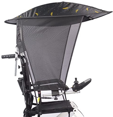 XNYXLPP Klappbarer Rollstuhl-Regenschirm, Markise, Sonnenschutz, Regenschutz, UV-Schutz, Rollstuhl-Überdachung, Schirmständer