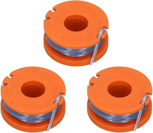 YUETTYY 3/6 Pack Replacement Strimmer Spool & Line for Argos McGregor MCT1825 Grass Trimmer Brush Cutter,Autofeed Spools Replacement Trimmer Refills (3PCS)