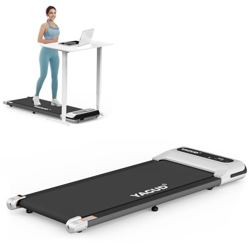 Yagud Laufband für Zuhause, 2 in 1 Walking Pad, 2,5 PS Laufband, Laufband Schreibtisch mit Fernbedienung und LED-Anzeige für Zuhause und Büro, Treadmill for Home 1-6km/h