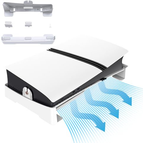 AriKroii Supporto orizzontale per PS5 Pro/PS5 Slim console,Supporto Base per ps5 Slim stand,accessorio base per PS5 Pro/PS5 Slim Disc&Digital Edition (senza USB)