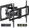 TV Wall Mount Bracket for 32-85 Inch TVs Full Motion Dual Articulating Arm with Swivel & Tilt, Max VESA 600x400mm, Supports 60 kg for LCD/LED/OLED Flat & Curved Screens